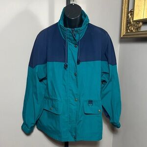 Alaska Woods VINTAGE Large Color Block Jacket Coat